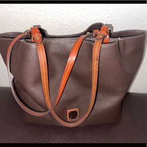 Dooney & Bourke  brown leather tote